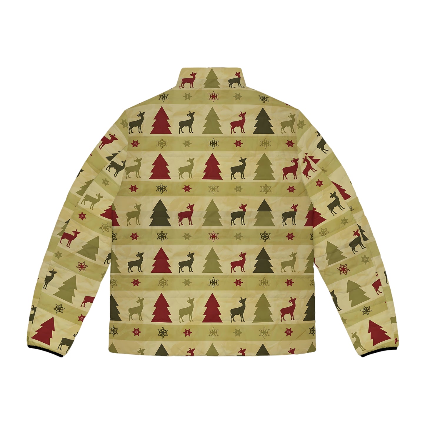 Xmas Pattern Men's Puffer Jacket