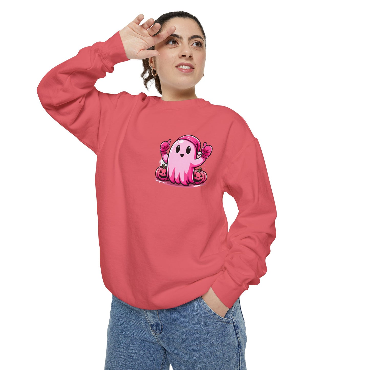 Pink Ghost Unisex Sweatshirt