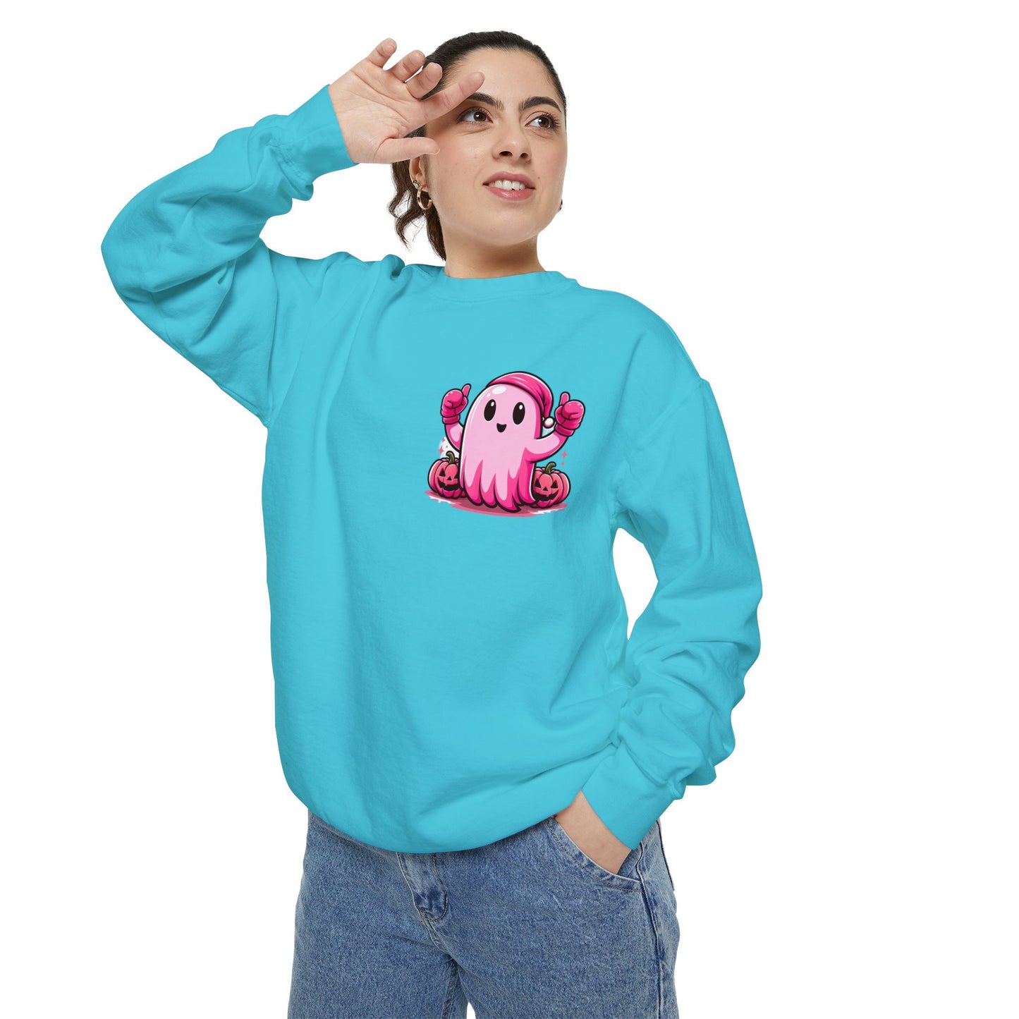 Pink Ghost Unisex Sweatshirt