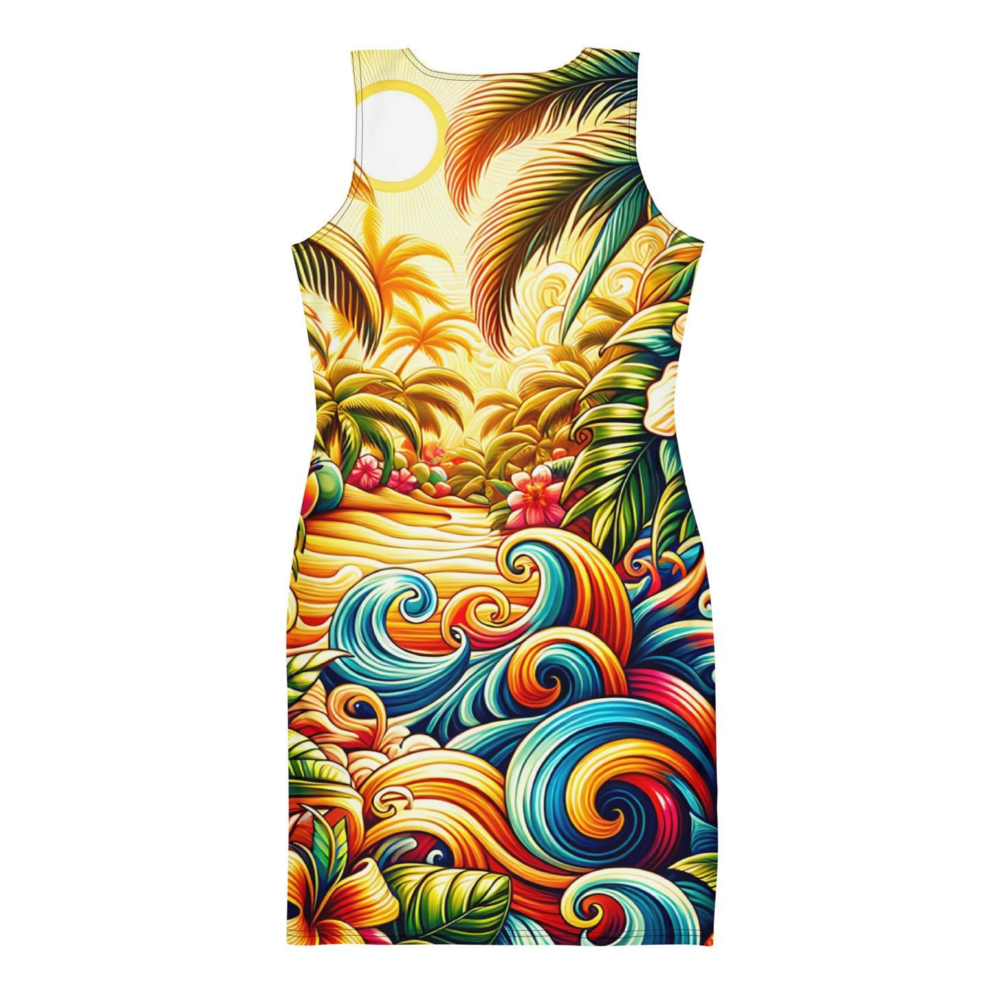 Tropical Bodycon Dress