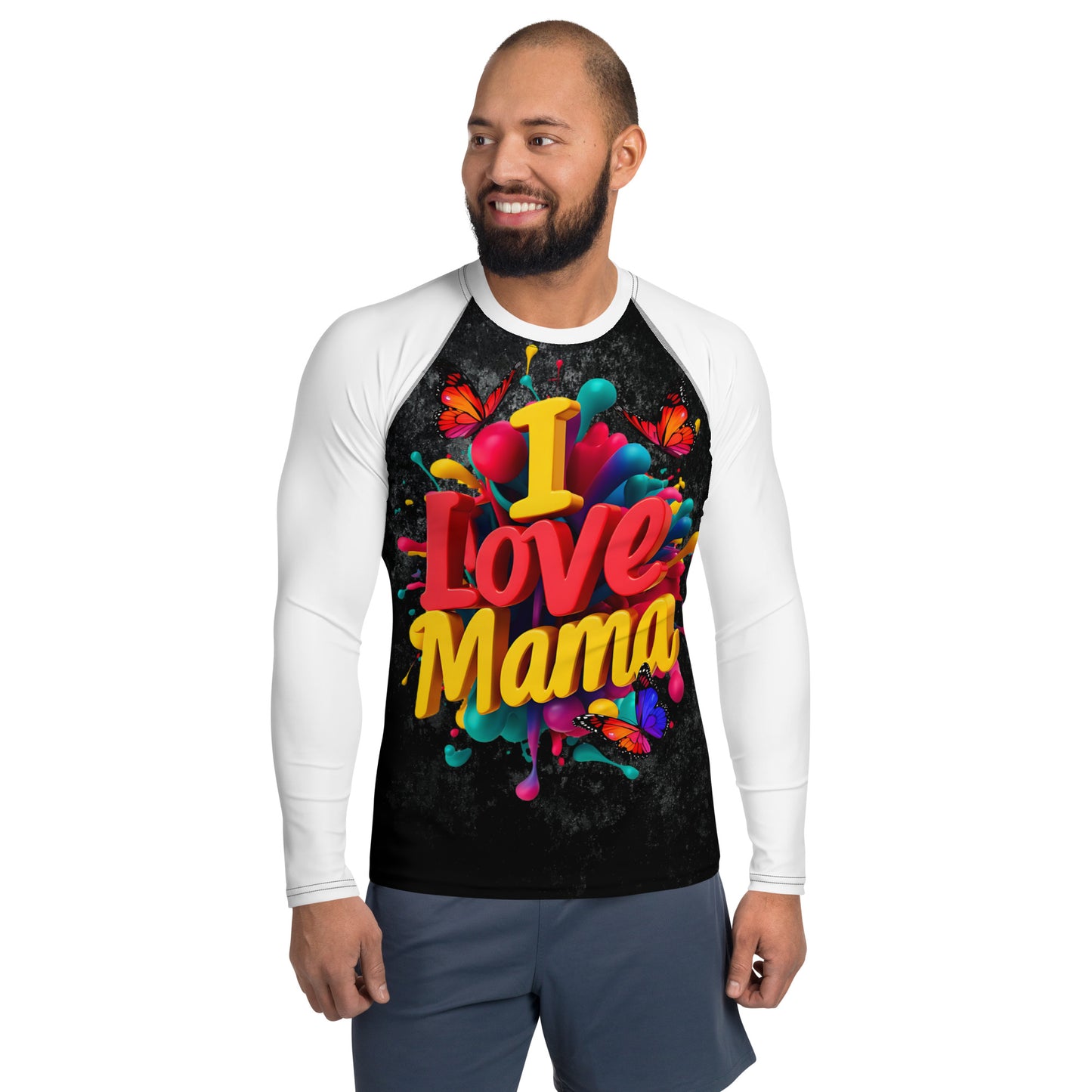 Love Mama Men's Rash Guard