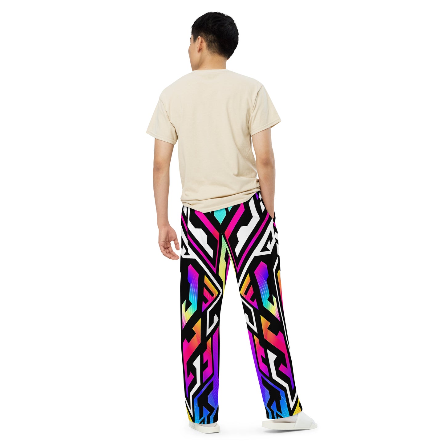 Mulit colored Unisex Wide-leg Pants