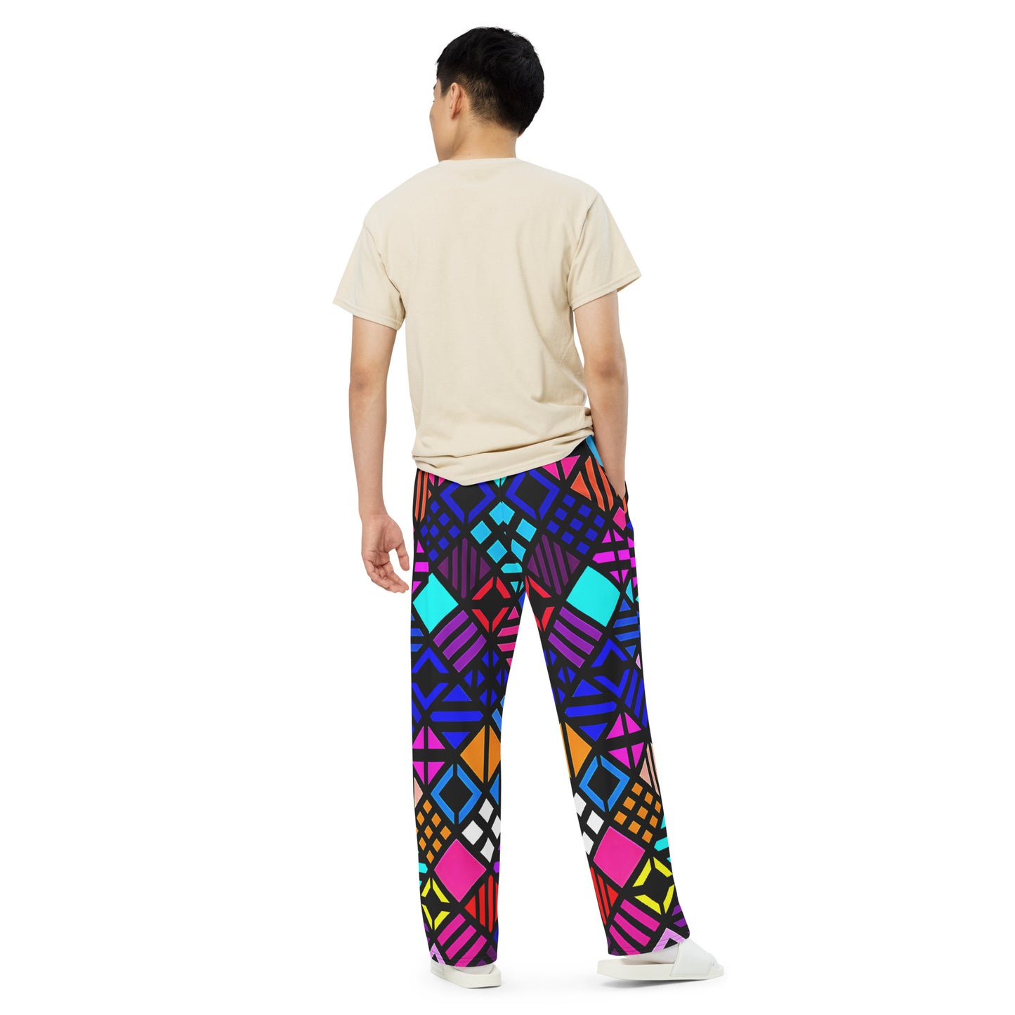 Geo Shapes Unisex Wide-leg Pants