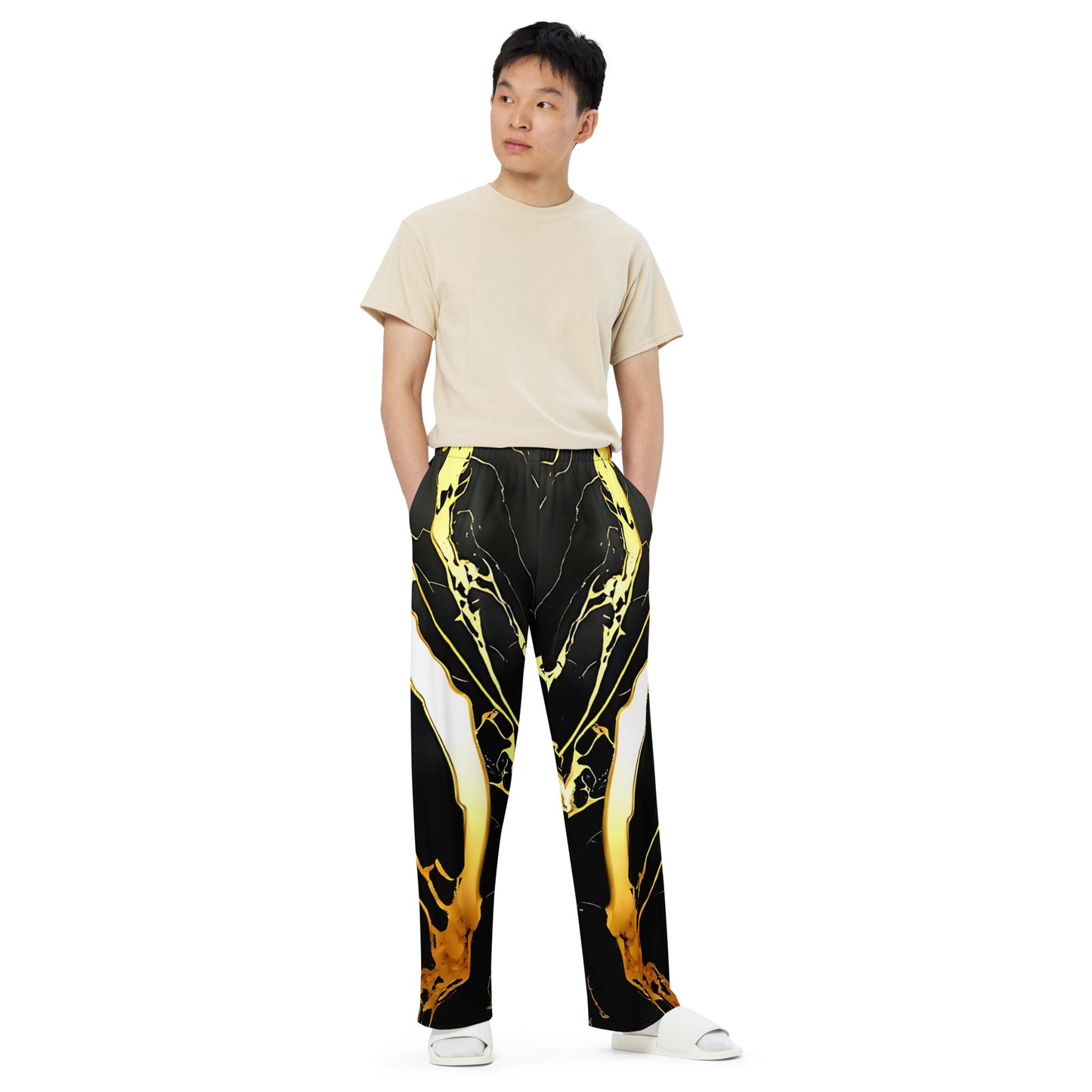 Marble Unisex Wide-leg Pants