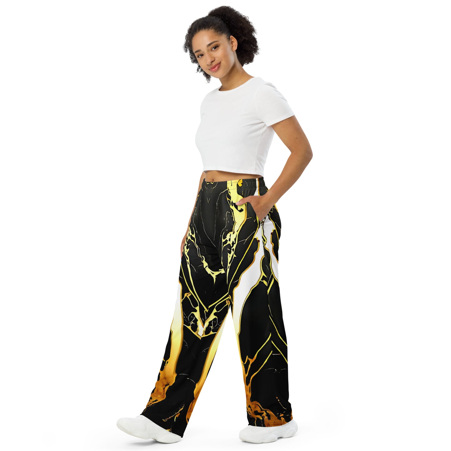 Marble Unisex Wide-leg Pants