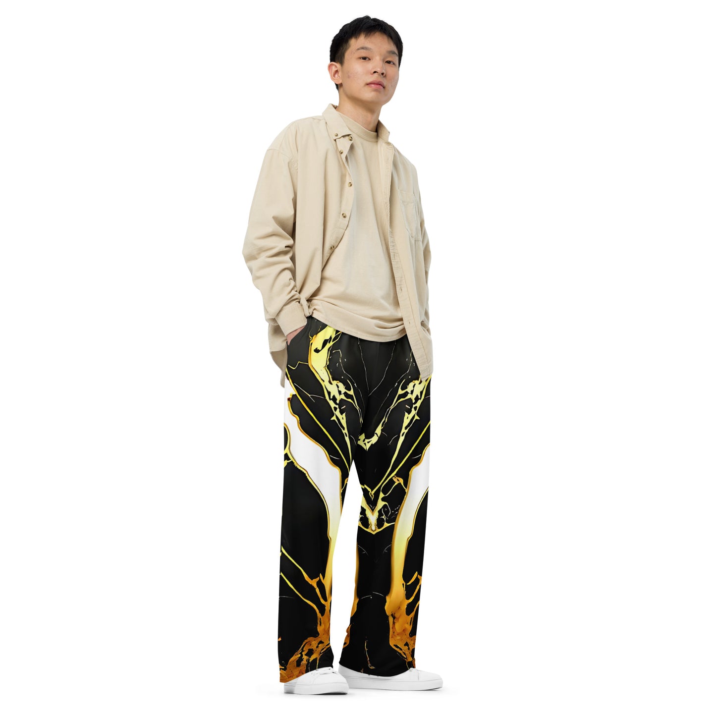 Marble Unisex Wide-leg Pants