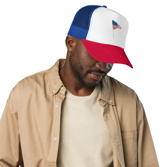 American Flag Trucker Hat