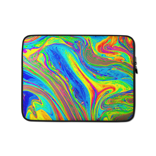 Multicolored Marble Laptop Sleeve