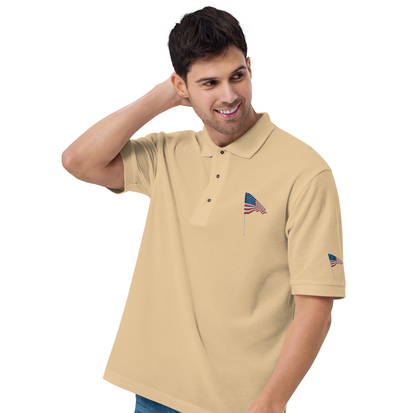 American Flag Polo