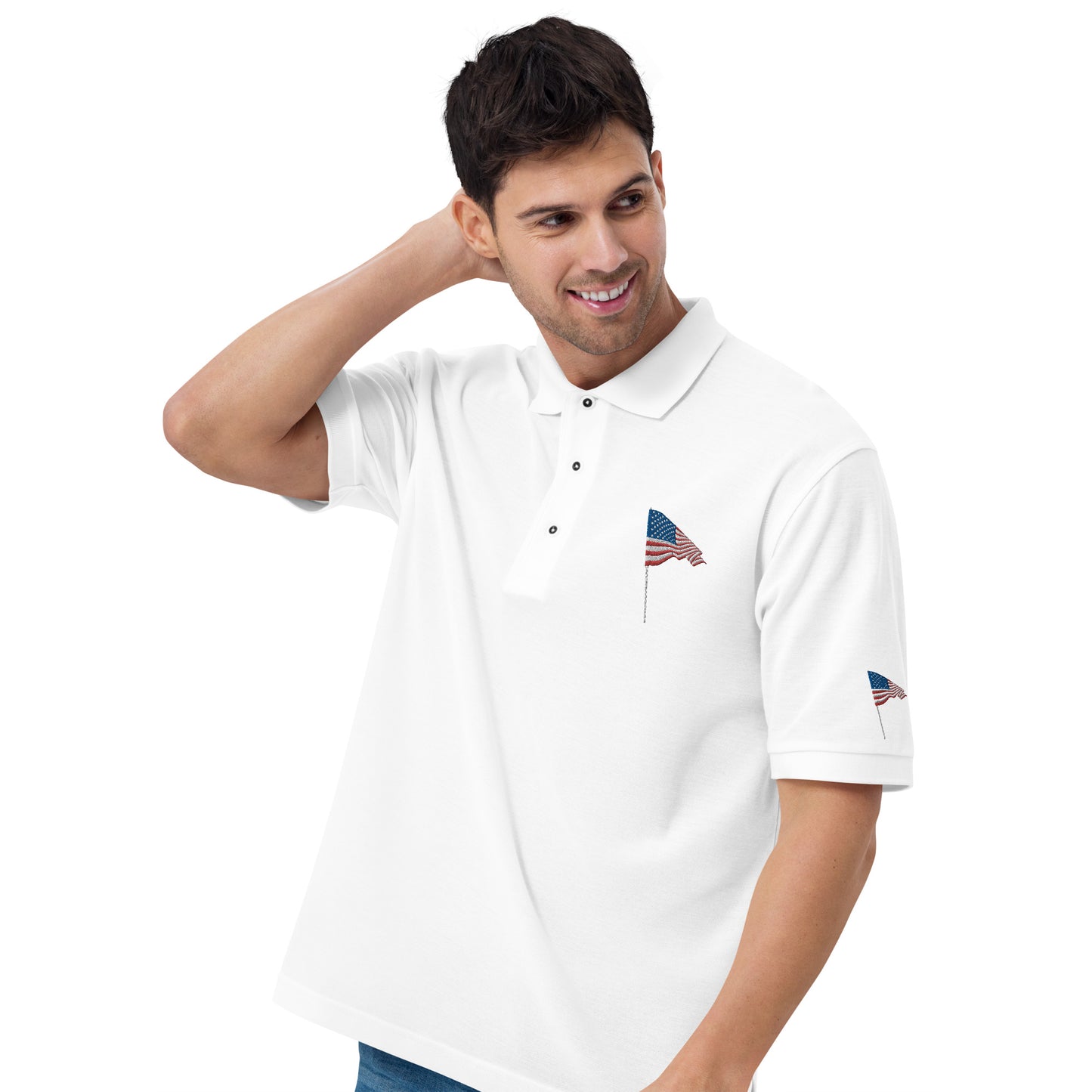 American Flag Polo