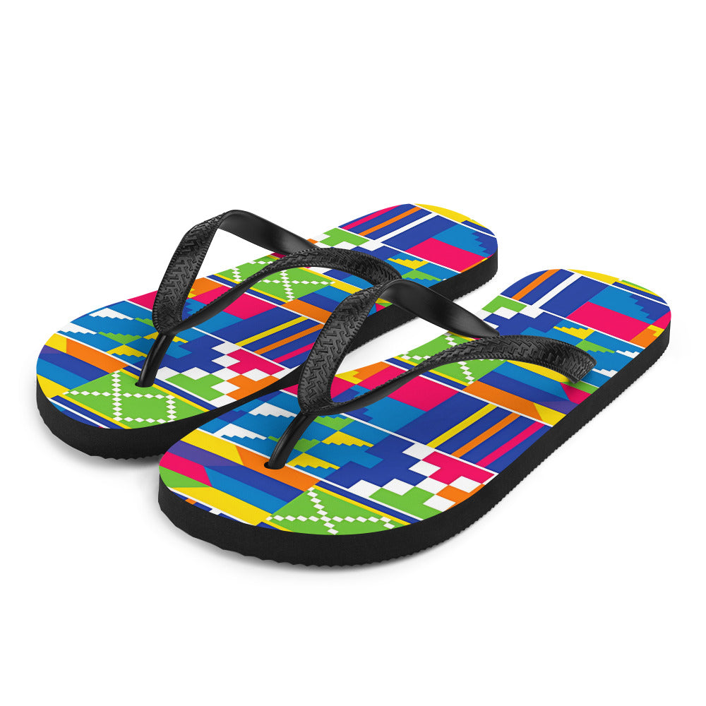 Kente Flip-Flops