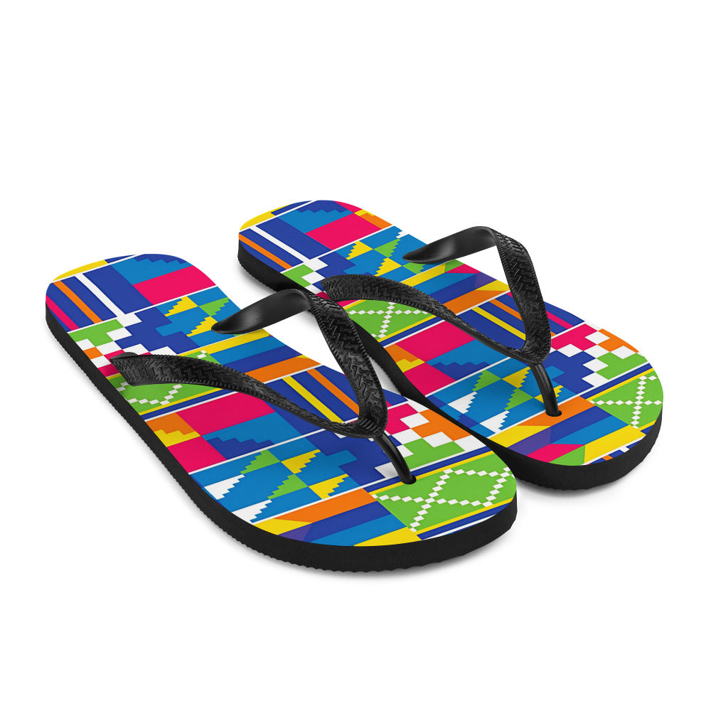 Kente Flip-Flops