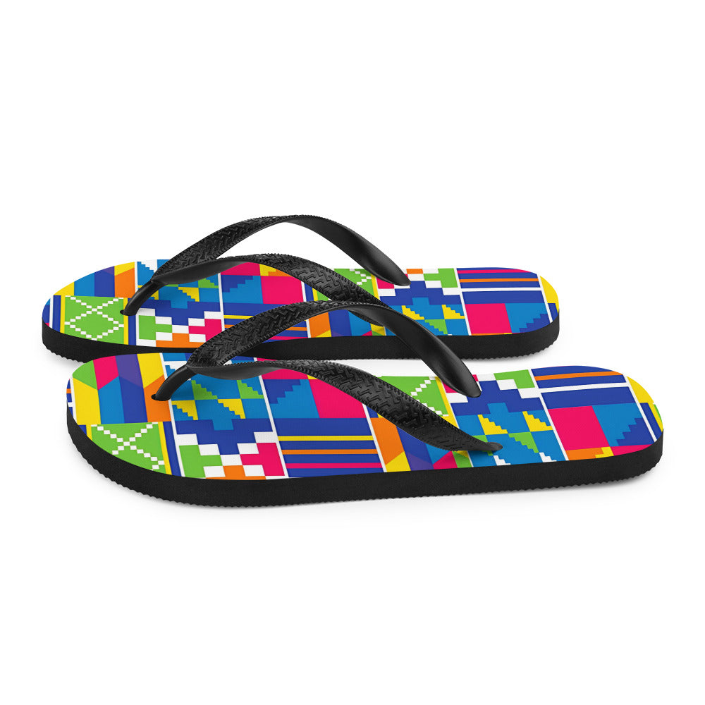 Kente Flip-Flops