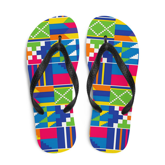 Kente Flip-Flops