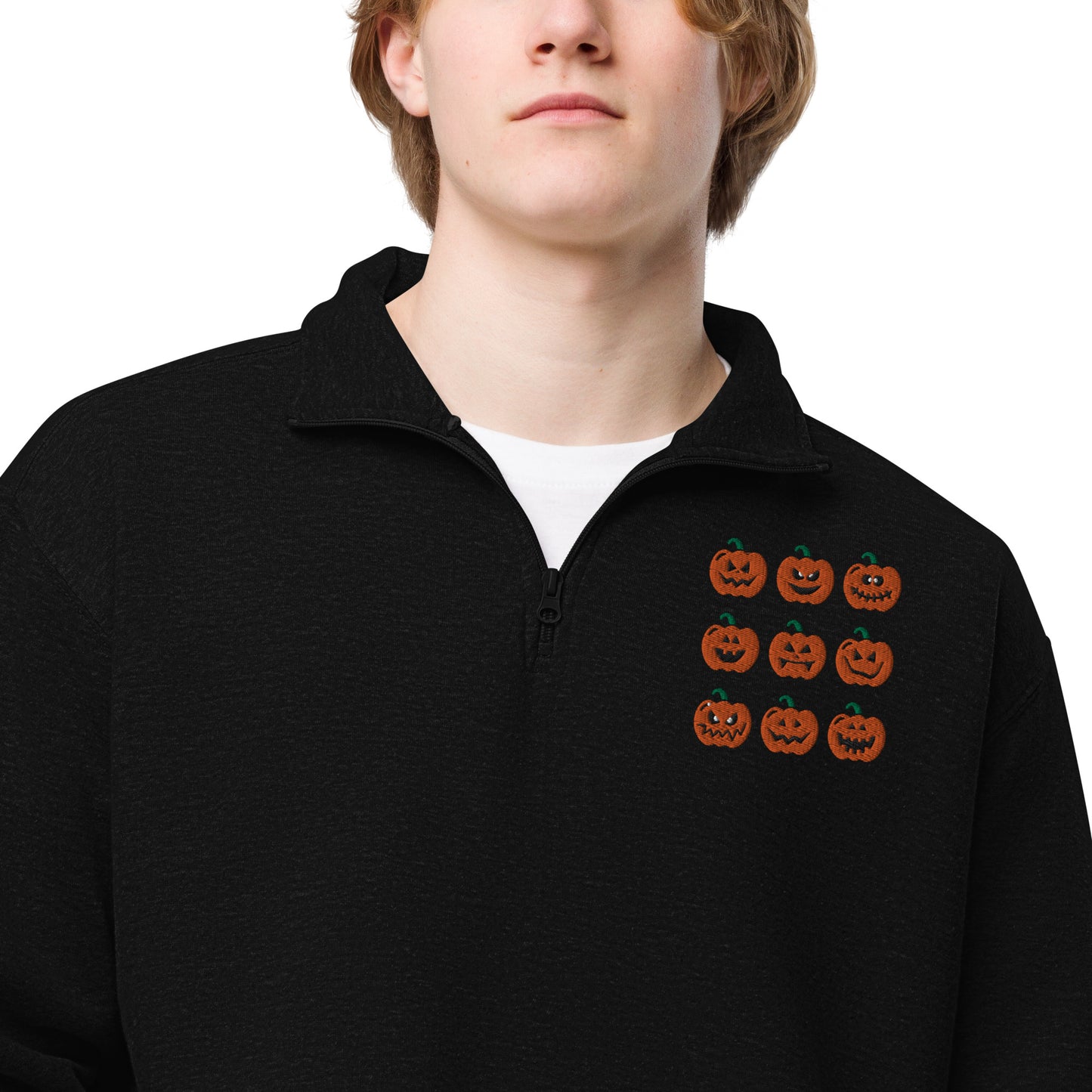 Pumpkin Unisex Fleece Pullover