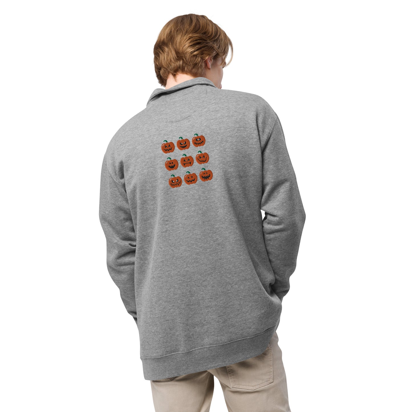 Pumpkin Unisex Fleece Pullover