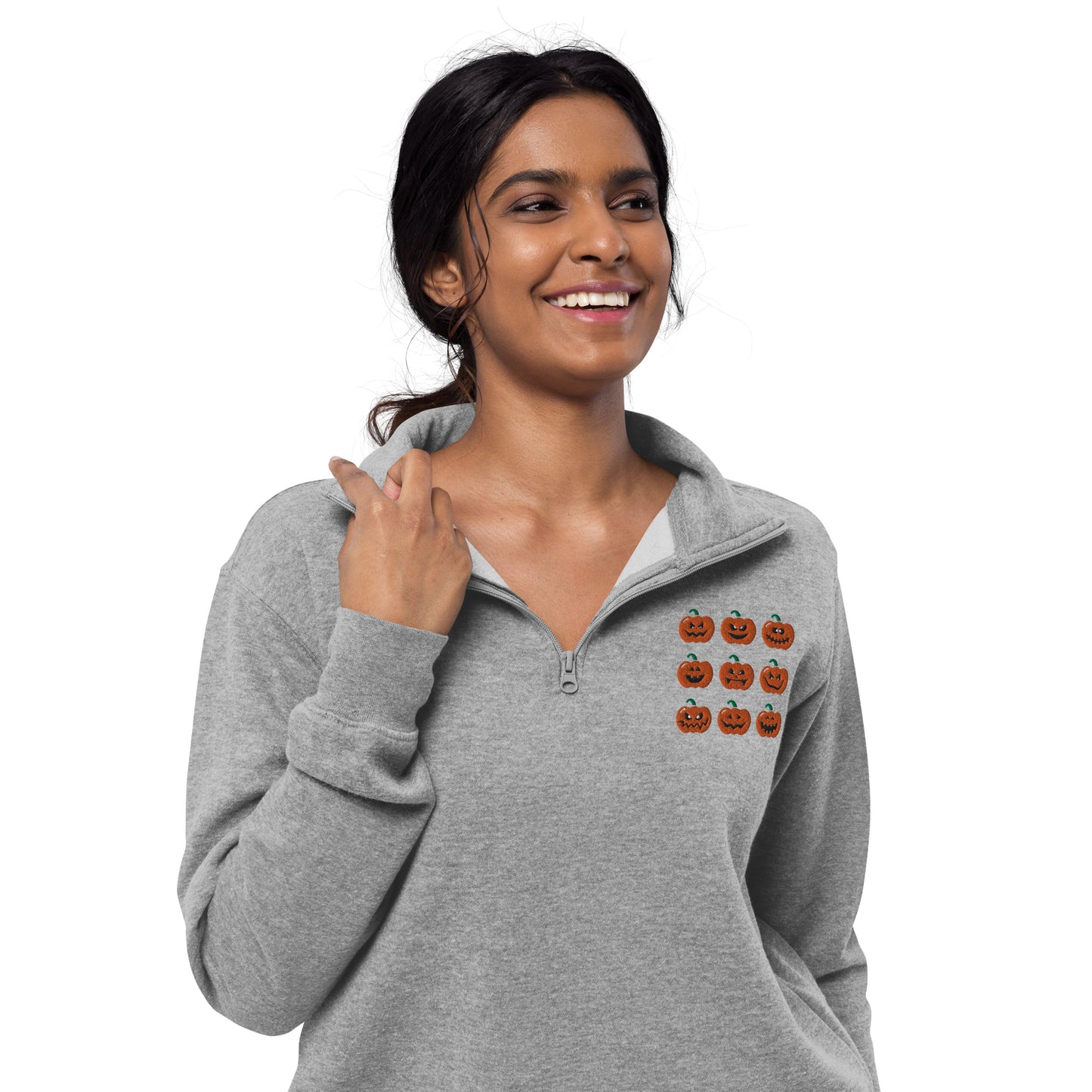 Pumpkin Unisex Fleece Pullover