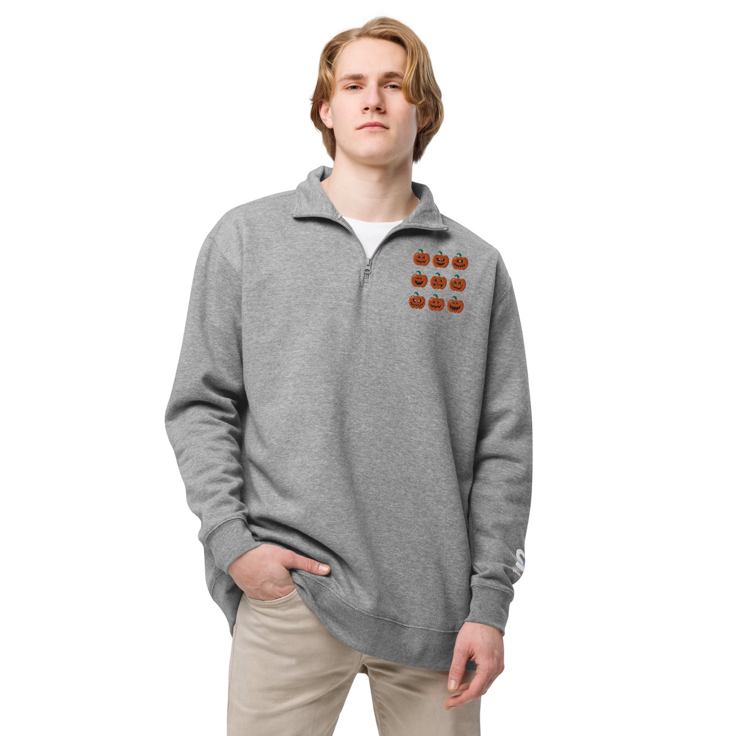 Pumpkin Unisex Fleece Pullover