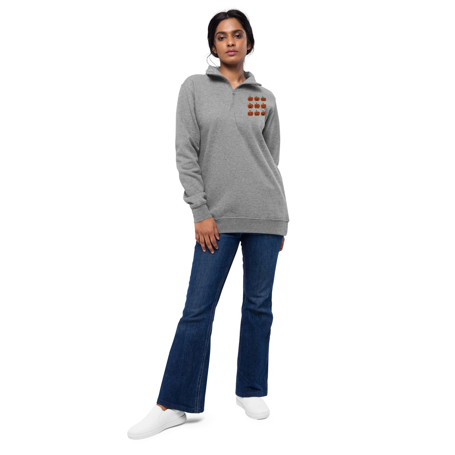 Pumpkin Unisex Fleece Pullover