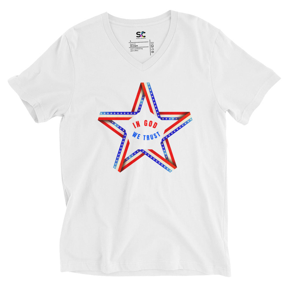 In God We Trust Unisex V-Neck