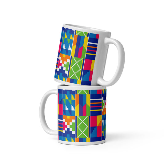 Kente Glossy Mug (Customizable)